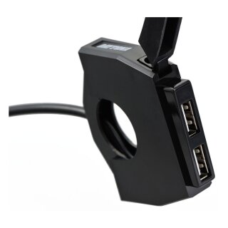 Motorrad Lenker Doppel USB Ladeanschluss Slim 5V 2.4A