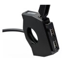 Motorrad Lenker Doppel USB Ladeanschluss Slim 5V 2.4A