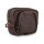 Burly Voyager handlebar bag, dark oak wet waxed canvas