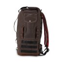 Burly Voyager Motorrad Sissy Bar Tasche Rucksack dark oak braun