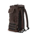 Chopper Sissy Bar Tasche Rucksack backpack Burly Voyager dark oak braun