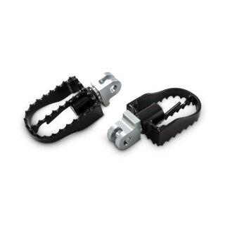 Burly MX Style Fahrer Fussrasten Kit schwarz für Triumph Bonneville 00-20