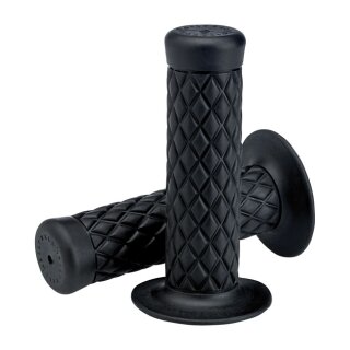Biltwell Thruster TPV Motorrad Griffe schwarz für 22mm 7/8" Lenker