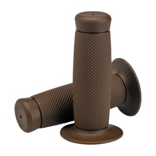 Biltwell Renegade TPV Motorrad  Griffe chocolate braun 22mm 7/8"