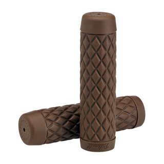 Biltwell Torker TPV Motorrad Griffe chocolate braun für Harley 1"