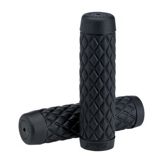 Biltwell Torker TPV Motorrad Griffe schwarz für 22mm Lenker