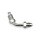 Goodridge, ABS brake adapter front. Chrome