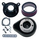 S&S Stealth Teardrop Luftfilter Kit Schwarz für Harley M8 17-25
