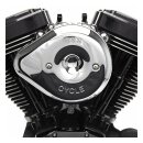 S&S Stealth Luftfilterdeckel Teardrop Slasher chrom