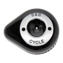 S&S Stealth Luftfilterdeckel Teardrop Slasher schwarz