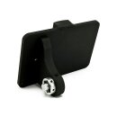 CPV, slide-in license plate bracket. Side mount, black