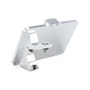 CPV, slide-in license plate bracket. Side mount, polished