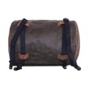 LongRide, roll bag waxed cotton narrow. Khaki wax