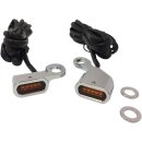 Lenker Armaturen Blinker Stripe chrom für Harley...