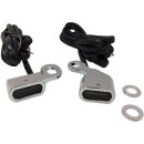 Lenker Armaturen Blinker Stripe smoke für Harley...