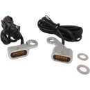 Lenker Armaturen Blinker Stripe chrom für Harley XL Sportster 14-21 EC