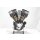Harley Evo Big Twin Brass Titanium Pushrod Cover Kit 86-99