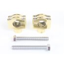 Messing Riser Handlebar Riser Set Brass für Harley...