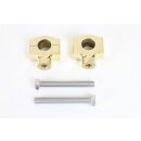 Messing Riser Handlebar Riser Set Brass für Harley...