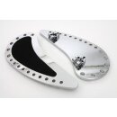 Chrome Driver Half Moon with Rubber Footboard Set