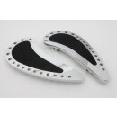 Chrome Driver Half Moon with Rubber Footboard Set