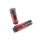 Red Flame Style Grip Set with Black Ends