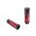 Red Flame Style Grip Set with Black Ends