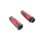 Red Flame Style Grip Set with Black Ends
