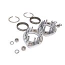 Harley Retro Finned Exhaust Port Flange Kit