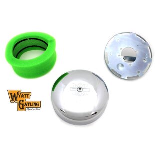 Wyatt Gatling Chrome Air Cleaner Kit