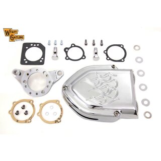 Chrome Wyatt Gatling Air Cleaner Kit