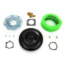 Wyatt Gatling 8  Round Air Cleaner Kit with Black Cover