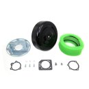 Wyatt Gatling 8  Round Air Cleaner Kit with Black Cover
