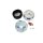 Wyatt Gatling 7  Round Air Cleaner Kit with Chrome Cover