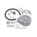 Tear Drop Air Cleaner Kit Smooth Chrome