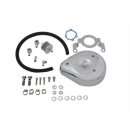Tear Drop Air Cleaner Kit Smooth Chrome