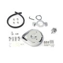 Tear Drop Air Cleaner Kit Smooth Chrome