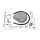 Tear Drop Air Cleaner Kit Finned Chrome