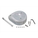 Tear drop Air Cleaner Kit Smooth Chrome