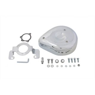 Tear Drop Air Cleaner Kit Smooth Chrome
