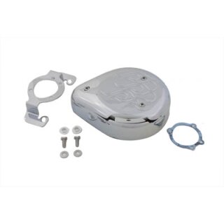Tear Drop Air Cleaner Kit Chrome Flame