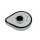 Tear Drop Air Cleaner Kit Chrome Flame