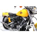 Black Breather Style Luftfilter Kit für Harley Big Twin 93-07