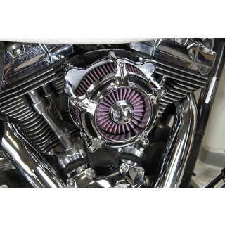 Exposed Filter Air Cleaner Kit Chrome