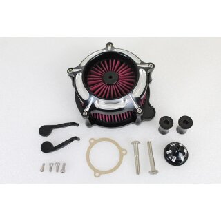 Exposed Filter Air Cleaner Kit Black