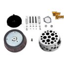 Swiss Cheese Air Cleaner Kit Chrome