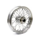 3.00 x 16 front wheel 40 spokes chrome