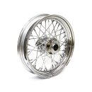 3.00 x 16 front wheel 40 spokes chrome