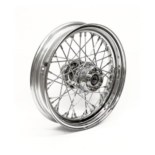 3.00 x 16 rear wheel 40 spokes chrome