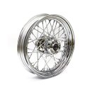 3.00 x 16 front wheel 40 spokes chrome